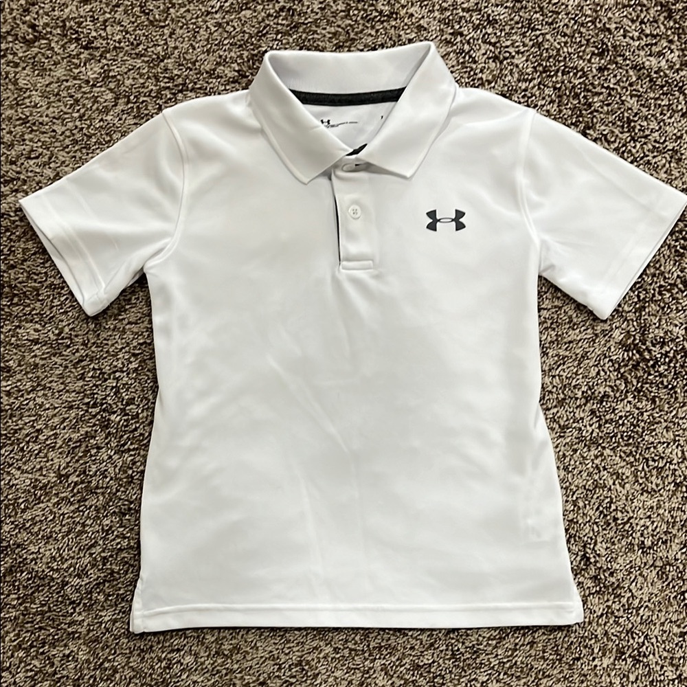 Under Armour Kids White Polo Shirt
